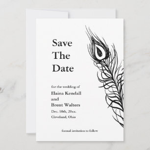 Reserva La Fecha Shake your Tail Feathers Save the Date blanco