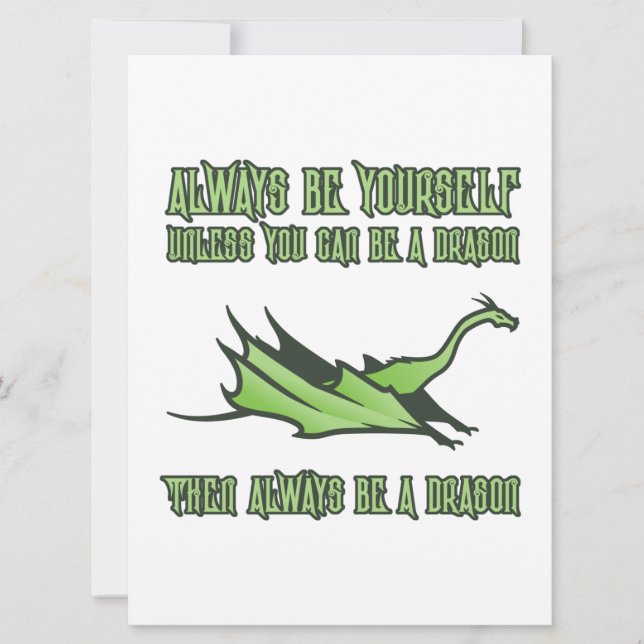 Reserva La Fecha Siempre sé un dragón (Anverso)