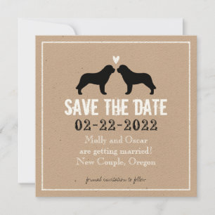 Reserva La Fecha Siluetas de San Bernardo para Save the Date de bod
