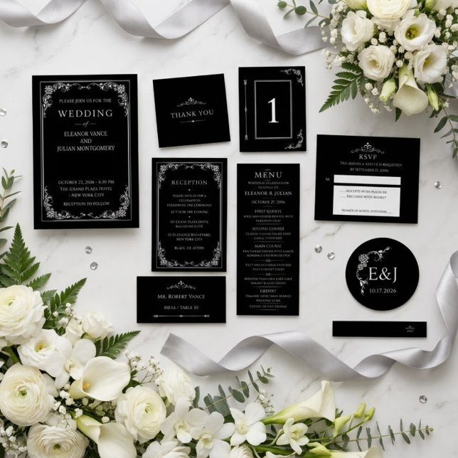 Reserva La Fecha Silver Elegance Collection Wedding Save the Date  (Subido por el creador)