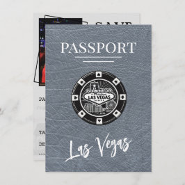 Reserva La Fecha Silver Las Vegas Passport Save the Date