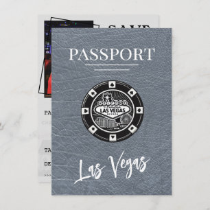 Reserva La Fecha Silver Las Vegas Passport Save the Date