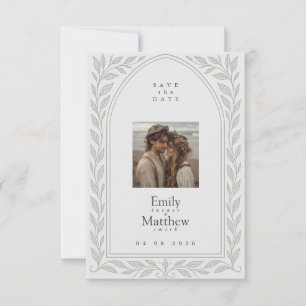 Reserva La Fecha Silverleaf Elven Boda - Tema Woodland