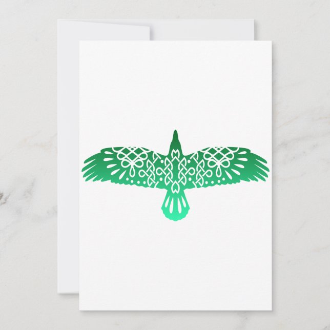 Reserva La Fecha Símbolo celta Raven Gift Idea (Anverso)
