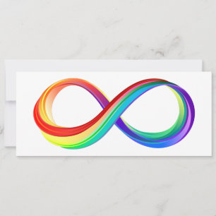 Reserva La Fecha Símbolo infinito arcoiris en capas