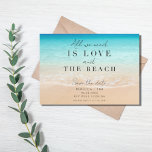 Reserva La Fecha Simple boda en Florida Beach<br><div class="desc">Boda en la playa ahorra las fechas en un diseño "Todo lo que necesitas es amor y playa",  perfecto para tu boda en la playa de destino en Florida o en cualquier otro lugar tropical.</div>