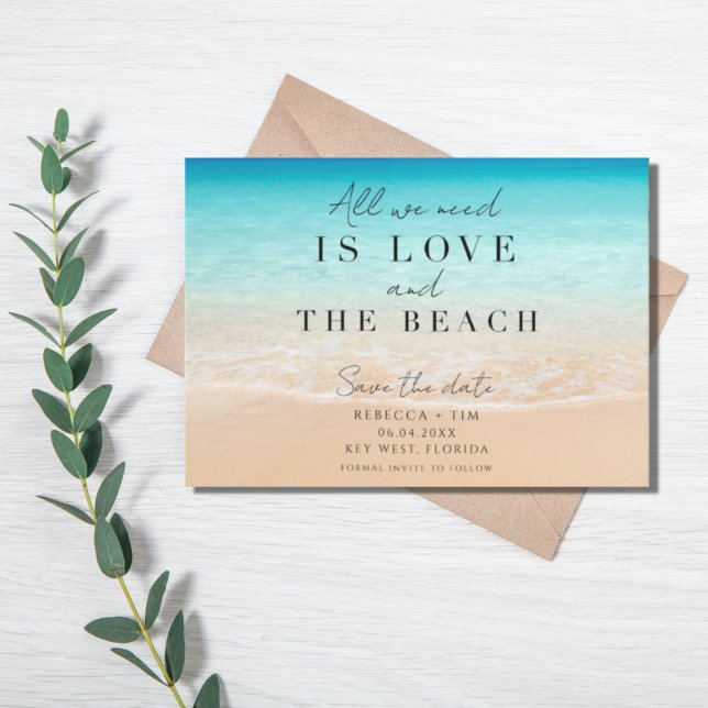 Reserva La Fecha Simple boda en Florida Beach (Subido por el creador)