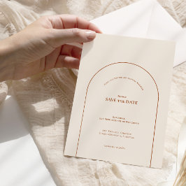 Reserva La Fecha Simple Boho Arch Ivory Boda