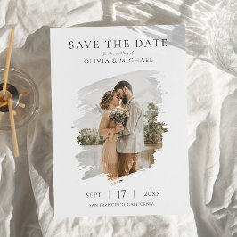 Reserva La Fecha Simple Elegant Photo Wedding Save the Date