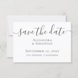 Reserva La Fecha Simple Elegante Boda De Tipografía Ahorra La Fecha