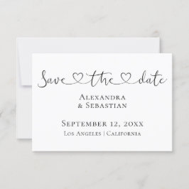 Reserva La Fecha Simple Elegante Boda De Tipografía Ahorra La Fecha