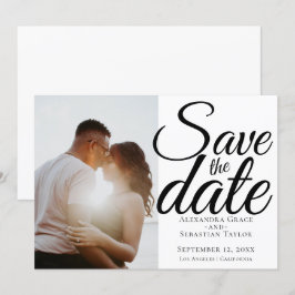 Reserva La Fecha Simple Elegante Boda De Tipografía Ahorra La Fecha