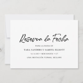 Reserva la fecha simple español moderno