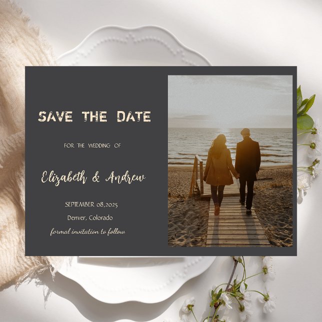 Reserva La Fecha Simple foto de boda guardar la fecha (Subido por el creador)