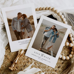 Reserva La Fecha Simple Minimalista moderno Dos fotos