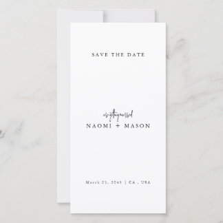 Reserva La Fecha Simple Modern Wedding Save the Date with Photo