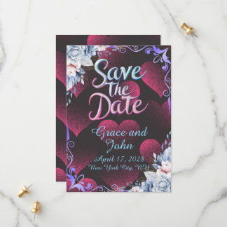 Reserva La Fecha Simple Red Heart Theme Save the Date