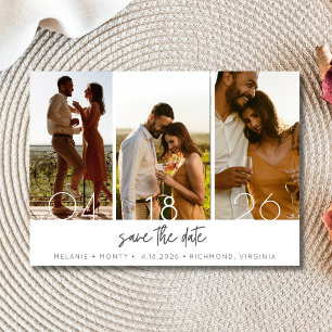 Reserva La Fecha Simple tres bodas fotográficas Guardar la fecha