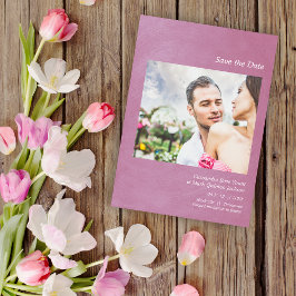 Reserva La Fecha Simple Wedding Announcement Custom Photo
