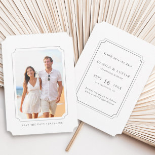 Reserva La Fecha Simple y moderna foto Boda Guardar la fecha