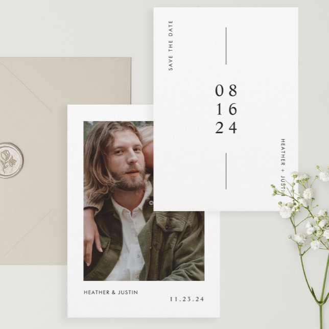 Reserva La Fecha Simple y moderna foto Boda Guardar la fecha (Subido por el creador)