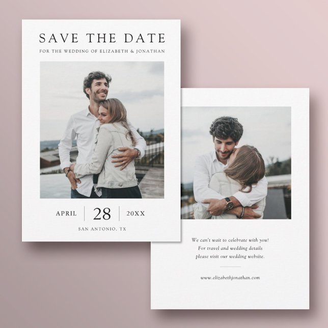 Reserva La Fecha Simplemente Chic Moderno Ahorra la Fecha de Boda c (Subido por el creador)