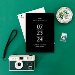 Reserva La Fecha Simplemente moderno Guardar la fecha<br><div class="desc">Este sencillo pero moderno salve la fecha elegantemente destaca la fecha de las parejas! ¡Y puedes personalizar a cualquier color!</div>