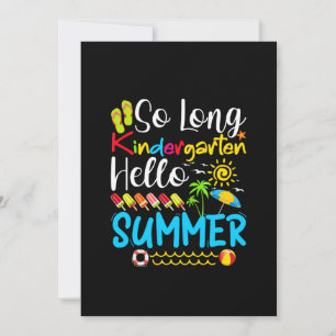 Reserva La Fecha So Long Kindergarten Grado Hello Summer