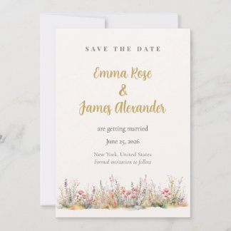 Reserva La Fecha Soft Pink Minimalist Floral Wedding Save The Date