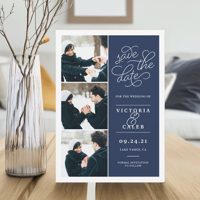 Reserva La Fecha Solicitud romántica | Collage de fotos Guardar la  (Subido por el creador)