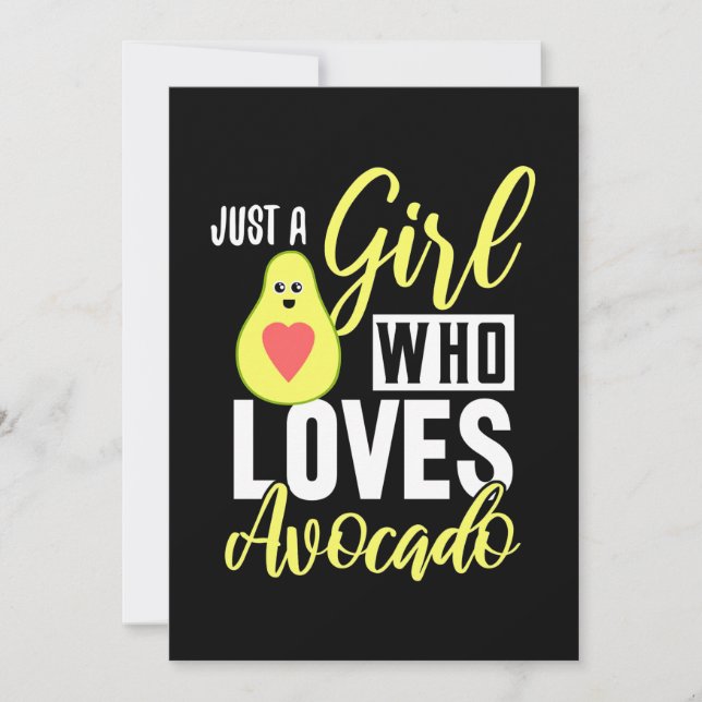 Reserva La Fecha Solo un Chica que ama el aguacate (Anverso)