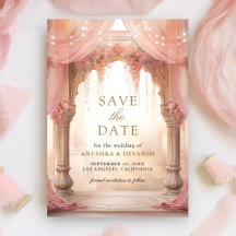 Soñador Mandap Floral Rosa Indio Boda Hindú