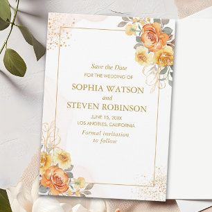 Reserva La Fecha Sophisticated spring wedding with orange blossoms