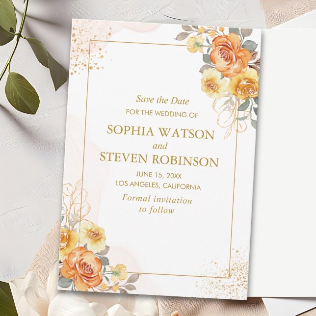Reserva La Fecha Sophisticated spring wedding with orange blossoms (Subido por el creador)