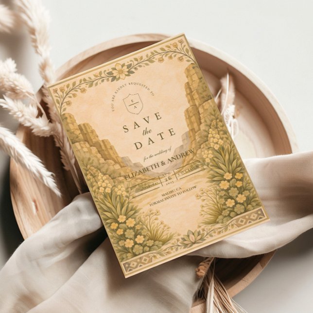 Reserva La Fecha Southwestern Desert Floral Wedding (Subido por el creador)