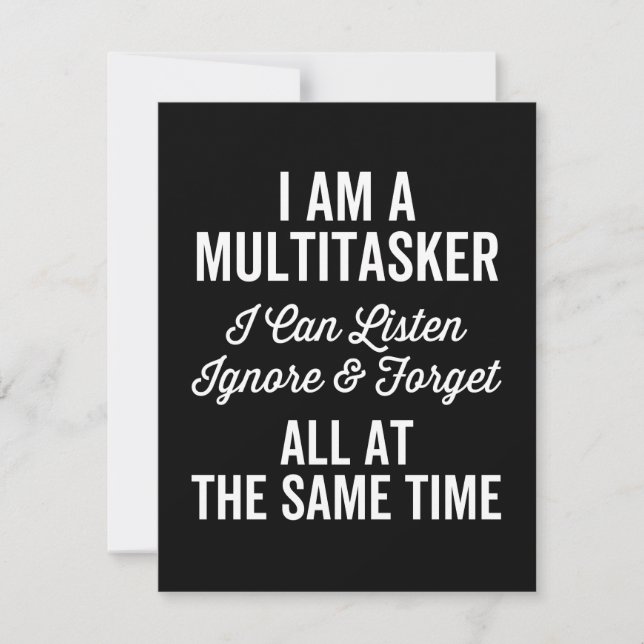 Reserva La Fecha Soy Un Multitasker Que Puedo Escuchar Ignorar Y Ol (Anverso)
