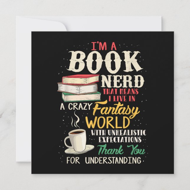 Reserva La Fecha Soy un Nerd del Libro - Lover del libro - Literatu (Anverso)