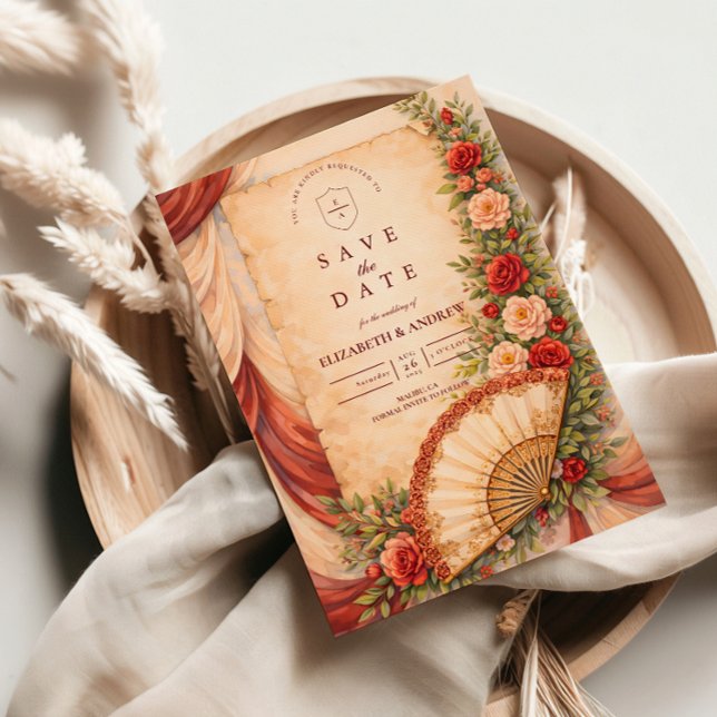 Reserva La Fecha Spanish Fan Romance Wedding (Subido por el creador)