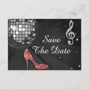 Reserva La Fecha Sparkly Stiletto Heel 55th Birthday Save The Date