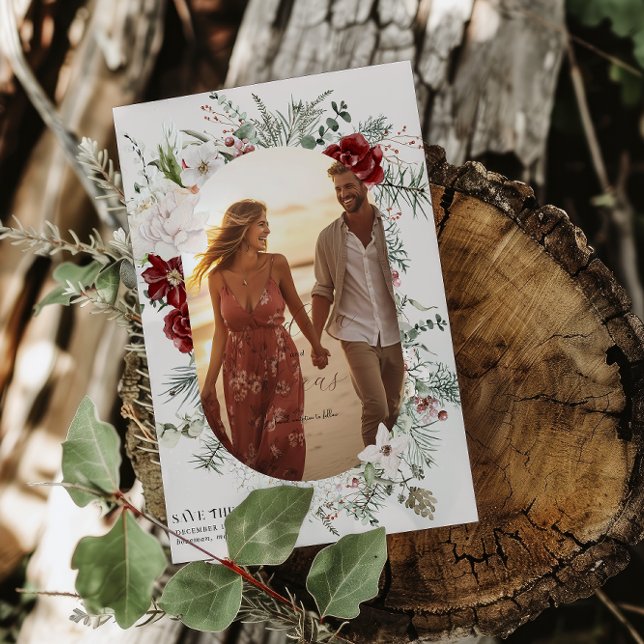 Reserva La Fecha Spruce & Lace | Boda de Winter Florals (Subido por el creador)