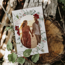 Reserva La Fecha Spruce & Lace | Foto de Boda de Florales de Invier