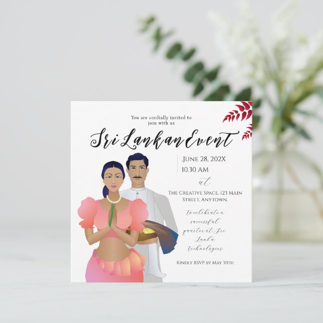Reserva La Fecha Sri Lanka (Anverso de pie)