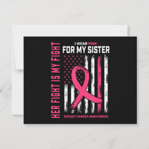 Reserva La Fecha Su lucha es mi lucha Llevo rosa Hermana Cáncer de