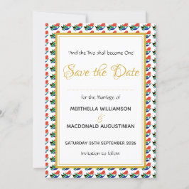 Reserva La Fecha SUDÁFRICA Celebración de Boda por Costumbre Cristi