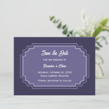 Sueño de Lavanda Moderno Borde Elegante