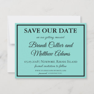 Reserva La Fecha Suite Boda Bride & Co Suite Azul Verde azulado mod