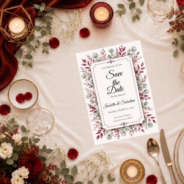 Reserva La Fecha Suite de Boda Floral Romántica (Subido por el creador)
