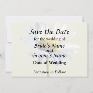 Reserva La Fecha Suministros de Boda Daisy Shadow y Luz
