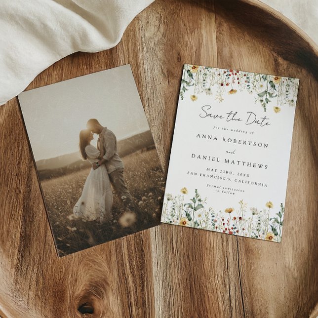 Reserva La Fecha Summer Wildflower Field Photo (Subido por el creador)