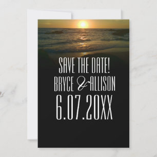 Reserva La Fecha Sunset Beach Wedding Guardar la fecha